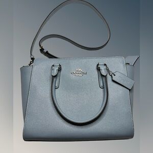Coach Blue Leather Satchel
